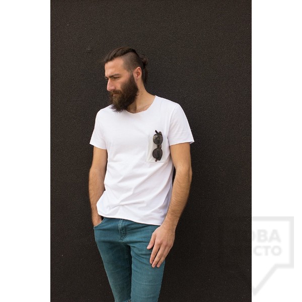 Мъжка тениска Кръгче - Винил