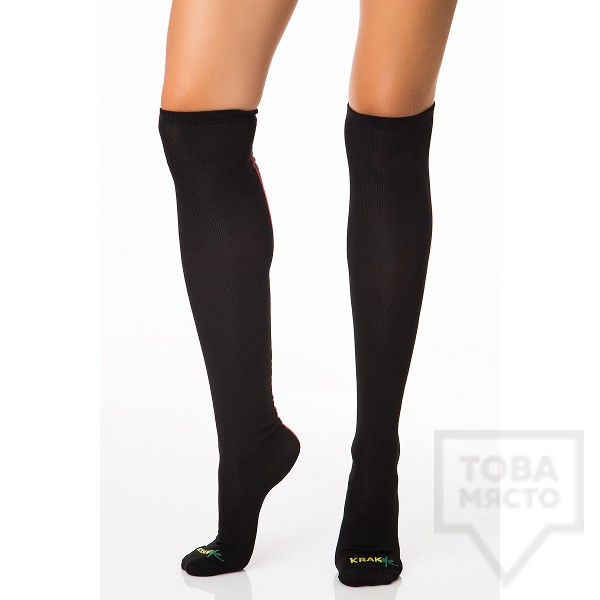 Дамски дълги чорапи KrakMe - Four Lines