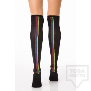 Дамски дълги чорапи KrakMe - Four Lines