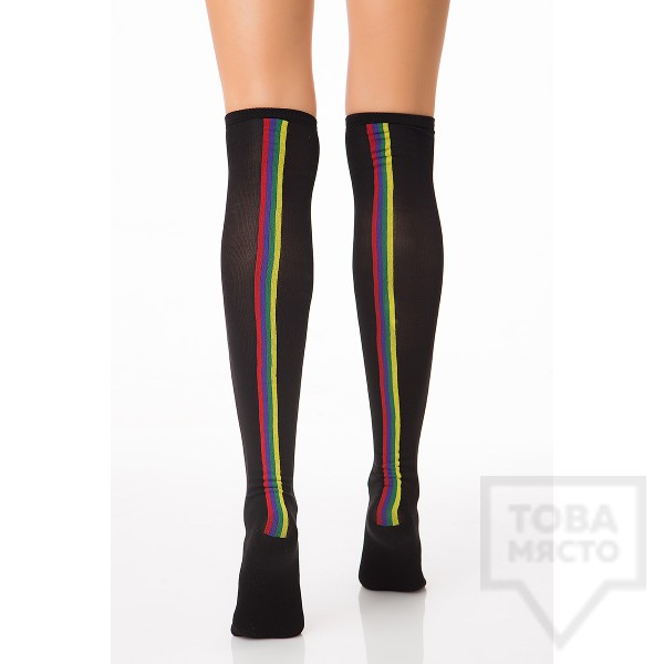 Дамски дълги чорапи KrakMe - Four Lines