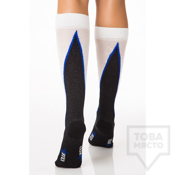 ДАМСКИ ДЪЛГИ ЧОРАПИ KRAKME - Funki Ramp White