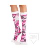 Дамски дълги чорапи KrakMe - Military Star Pink