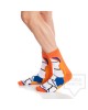 Мъжки къси чорапи KrakMe - Orange Stripper