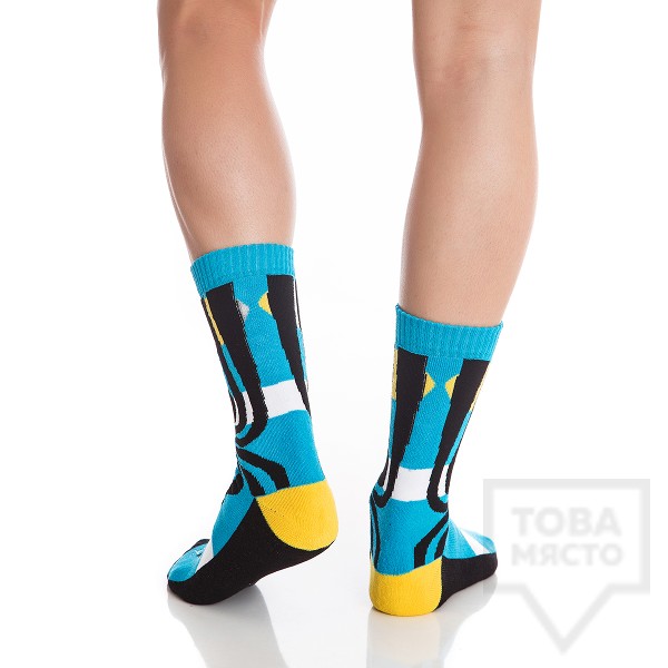 Мъжки къси чорапи KrakMe - Tequila Sunrise Blue