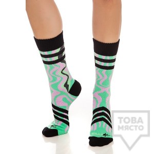 Дамски къси чорапи KrakMe - Ice Fire Purple 