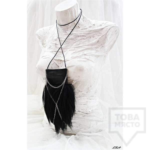 Ръчно изработено колие-чантичка  LXA - Little keeper