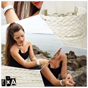 Дизайнерска гривна LXA - White Knots