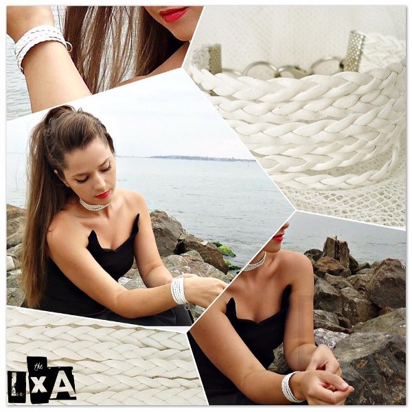 Дизайнерска гривна LXA - White Knots