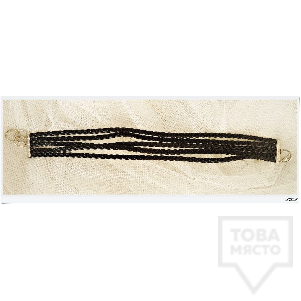 Дизайнерско колие LXA - Black Chocker