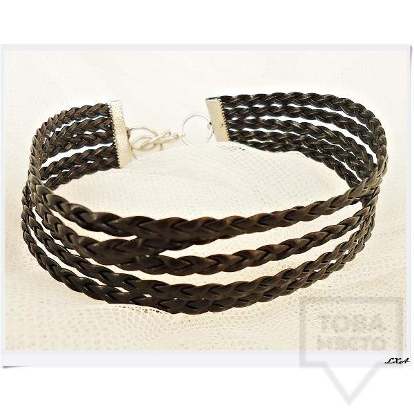 Дизайнерско колие LXA - Black Chocker