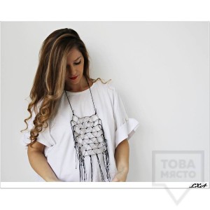 Дизайнерско колие LXA - Cell Phone Necklace Holder Silver