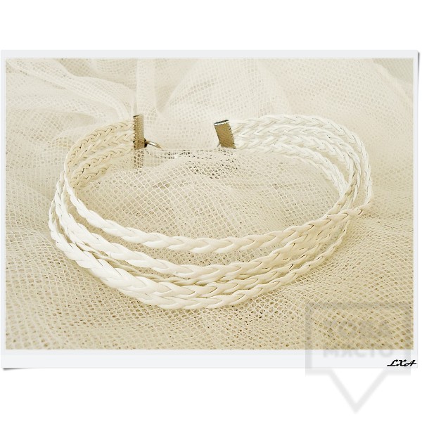 Дизайнерско колие LXA - White Chocker