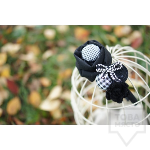 Диадема за коса LittleLady - черна