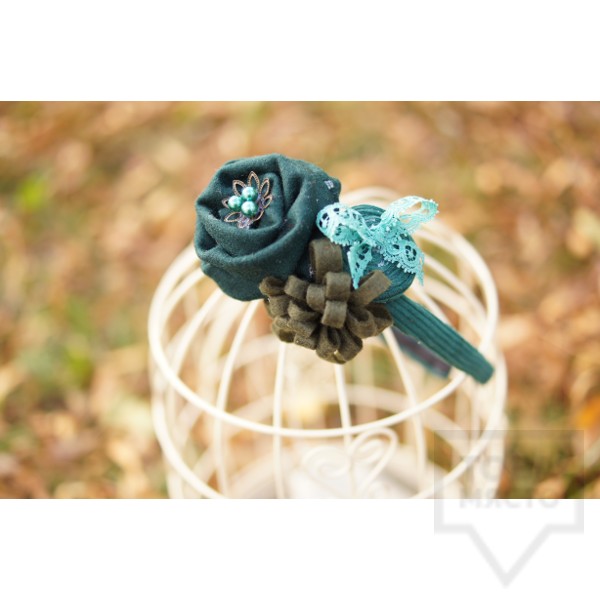 Диадема за коса LittleLady - емералд