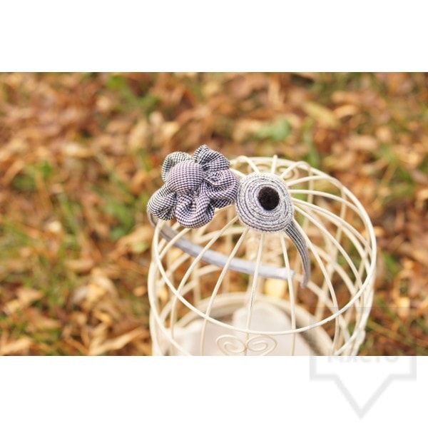 Диадема за коса LittleLady - сива