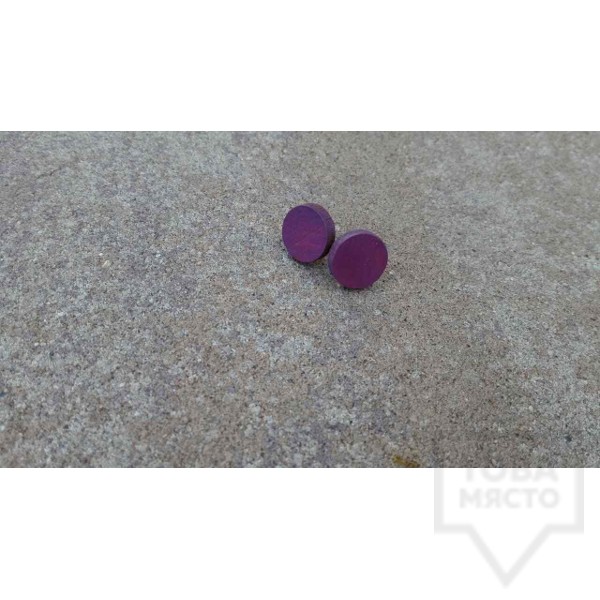 Дървени обеци Lollipop - colorful