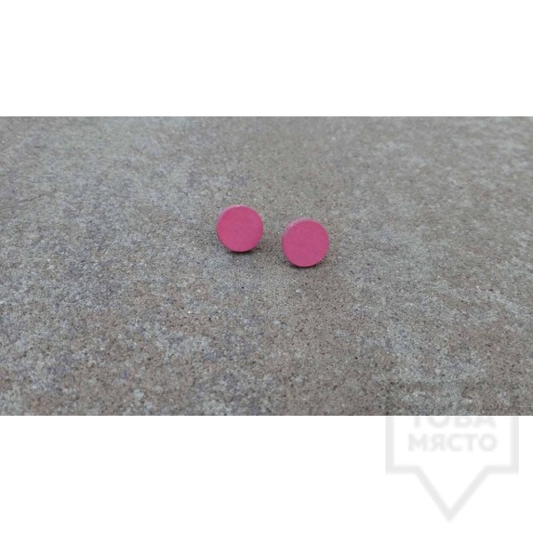 Дървени обеци Lollipop - colorful