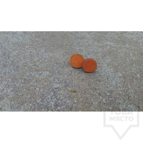 Дървени обеци Lollipop - colorful