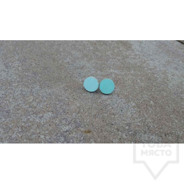 Дървени обеци Lollipop - colorful