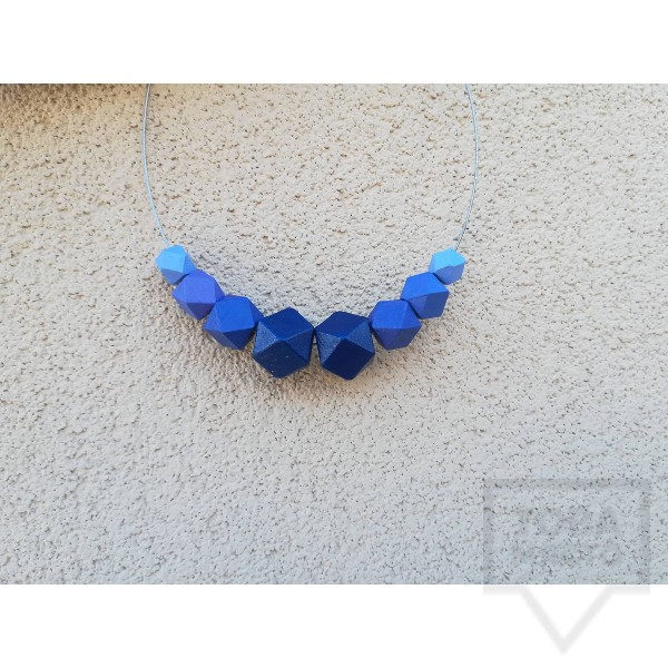 Ръчно изработено колие Lollipop - Blue Symphony