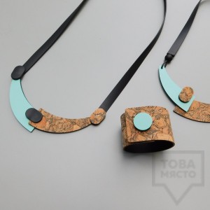 Гривна MODO - корк и кожа