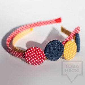 Диадема за коса Marieta - двойни точки