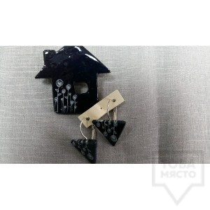 Ръчно изработена брошка Markiza - Roses