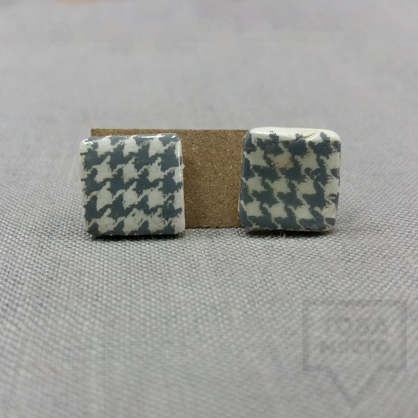 Ръчно изработени обеци Markiza - Grey Wave