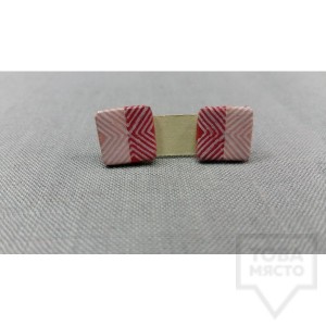 Ръчно изработени обеци Markiza - Square Red Elements