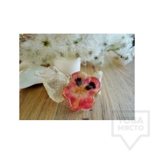 Дизайнерска гривна Megan Flower - налба