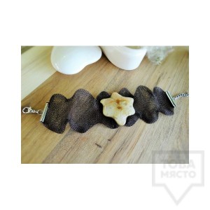 Дизайнерска гривна Megan Flower - орхидея