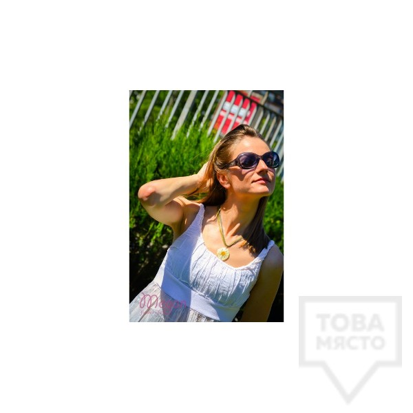 Ръчно изработено колие Megan Flower - Маргаритка