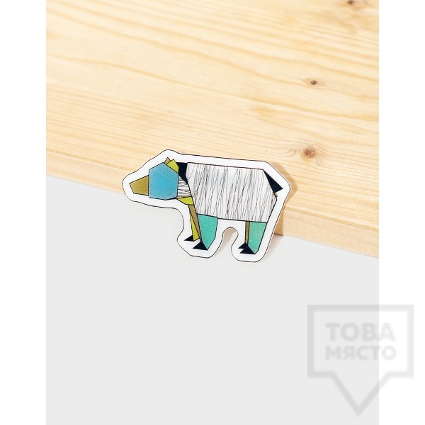 Брошка Mihha - Origami Bear