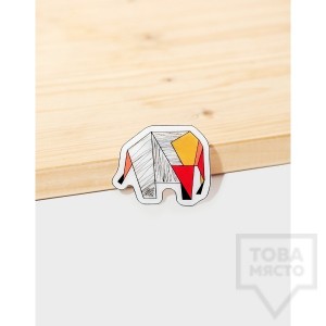 Брошка Mihha - Origami Elephant