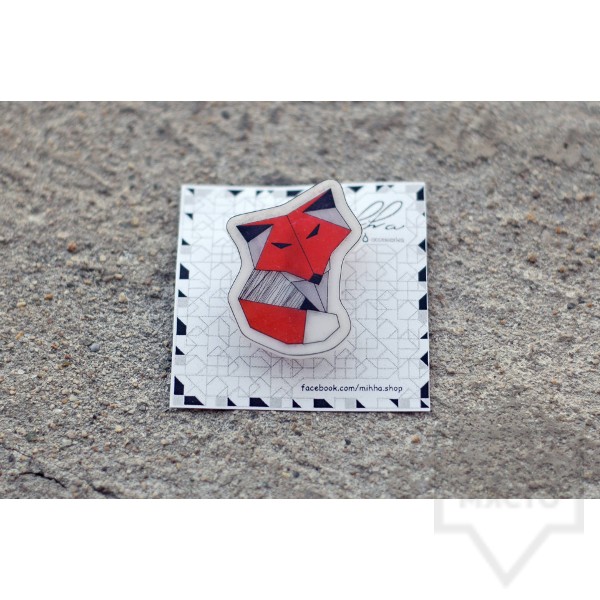 Брошка Mihha - Origami Fox