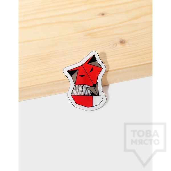 Брошка Mihha - Origami Fox