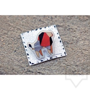 Брошка Mihha - Origami Lion