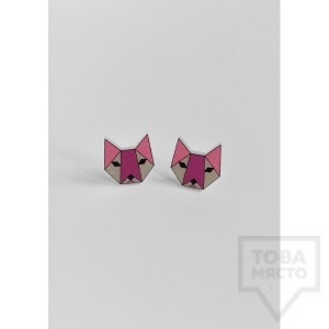 Дизайнерски обеци Mihha - cats