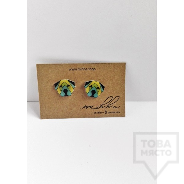 Дизайнерски обеци Mihha - Dogs