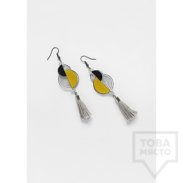 Дизайнерски обеци Mihha - Geometric Long