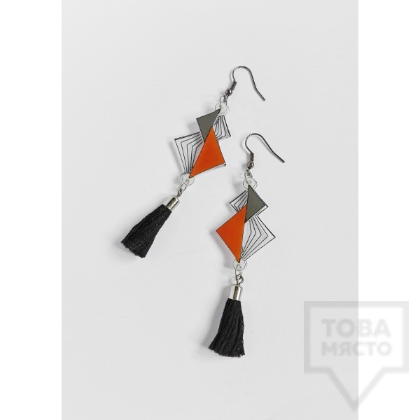 Дизайнерски обеци Mihha - Geometric Long