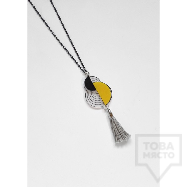 Дизайнерско колие Mihha - Geometric Long