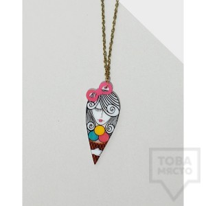 Дизайнерско колие Mihha - Girl with an ice cream