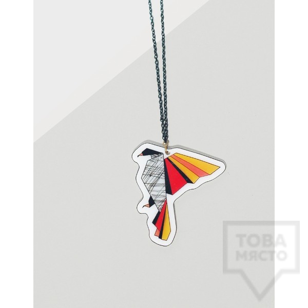 Дизайнерско колие Mihha - Origami Perroquet