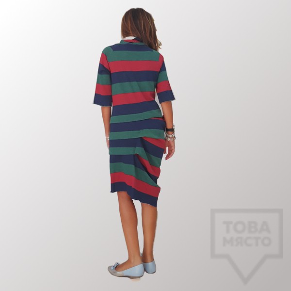 Дизайнерска асиметрична рокля My Magenta - teen dream