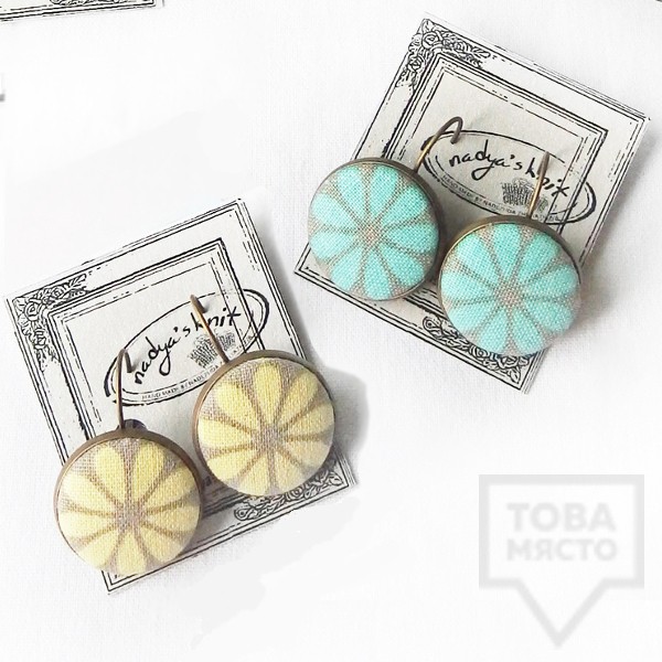 Обеци Nadya's Knit - пролетна свежест