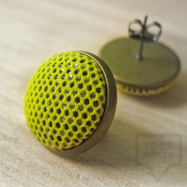 Обеци Nadya's Knit - слънце