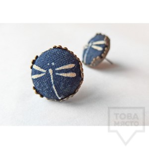 Обеци Nadya's Knit - водно конче класика