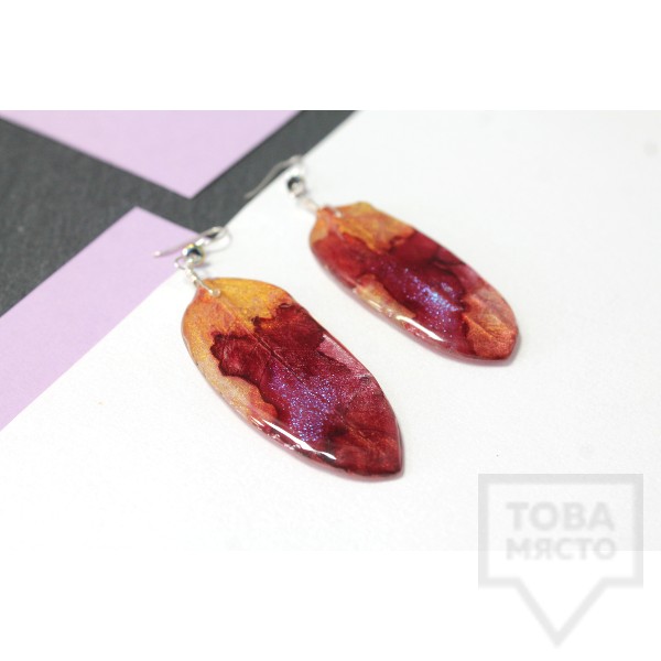 Дизайнерски обеци Nimeria Shop - Everlasting Bouquet - Fiesta