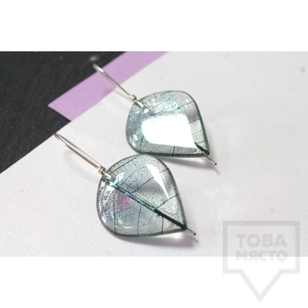 Дизайнерски обеци Nimeria Shop - Everlasting Bouquet - Frozen Forest